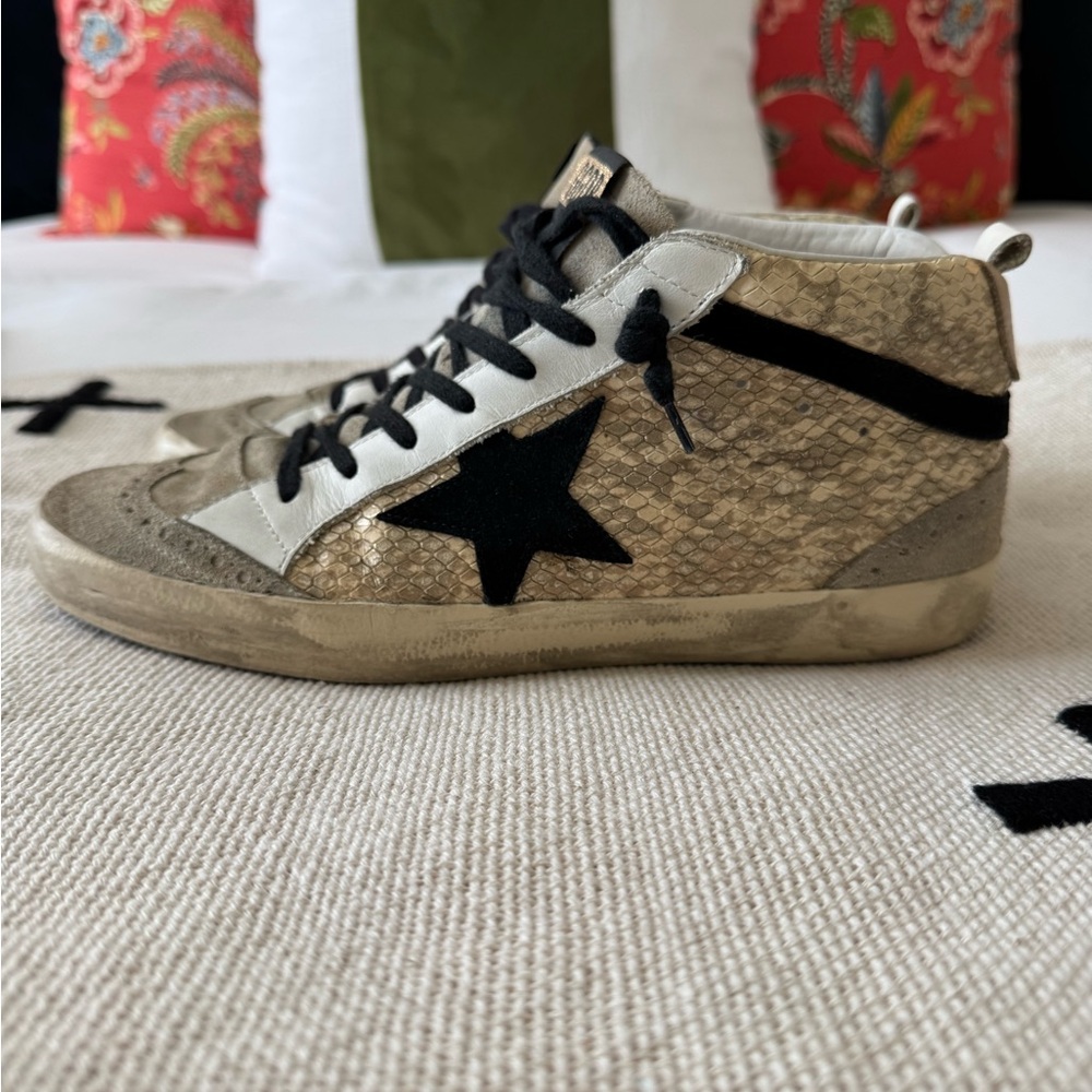 Snakeprint Golden Goose MIdstar Sneakers - Picture 3 of 12